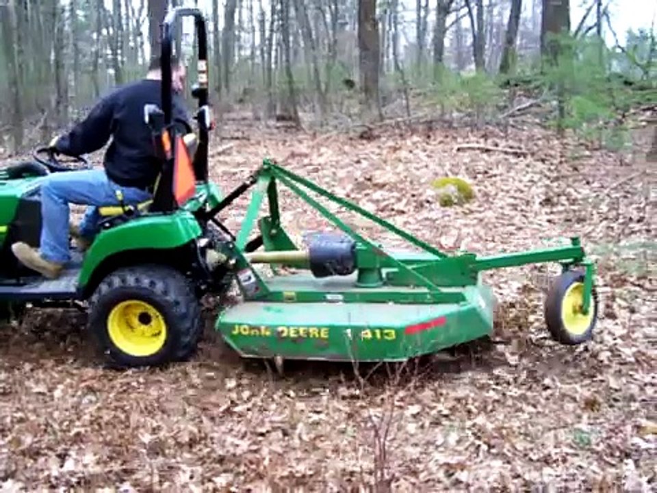 John Deere 413 Rotary Mower on the 2305 video Dailymotion