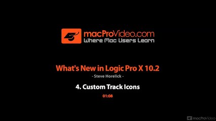 Logic Pro X 10.2: What's New in Logic Pro X 10.2 - 4. Custom Track Icons