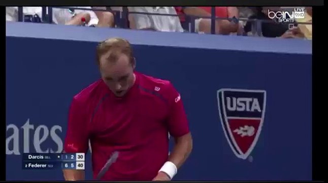 US Open: Roger Federer venció a Steve Darcis y logró nuevo récord de partidos en la noche