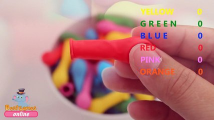 Learn Colours With Balloons!!! Funny Learning Contest