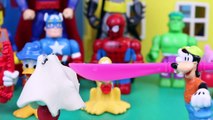 Mickey Mouse Peppa Pig Play Doh Halloween Costume  Batman Spiderman Lego Duplo and Minnie Mouse