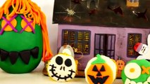 SURPRISE Spooky Toy Cupcakes Play Doh Giant Halloween Egg Shopkins Peppa Pig LPS Doc McStuffins