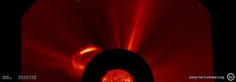 AIA 304, LASCO C2 (2012-03-30 15:00:20 - 2012-03-30 17:59:56 UTC)