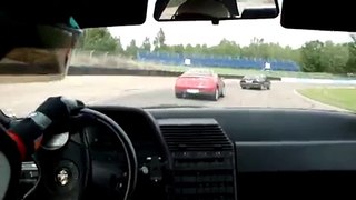 Alfa Romeo 164 x 2 on the track