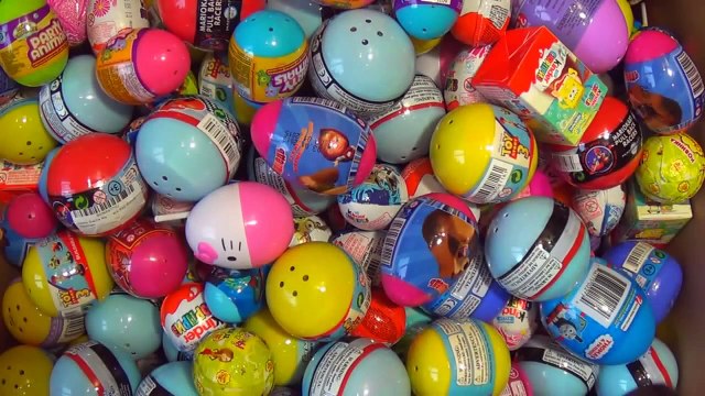 60 Surprise eggs Kinder Surprise Dora the Explorer Peppa Pig Mickey Mouse clubhouse