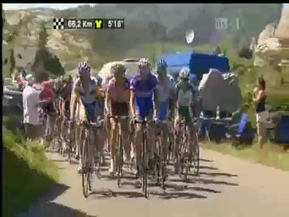 Guy Dressed as Borat Appears in Tour De France