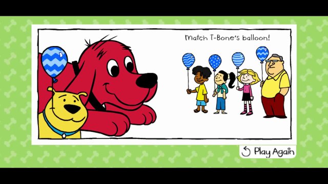 Clifford The Big Red Dog Clifford Kisses Cartoon Animation PBS Kids Game Play Walkthrough