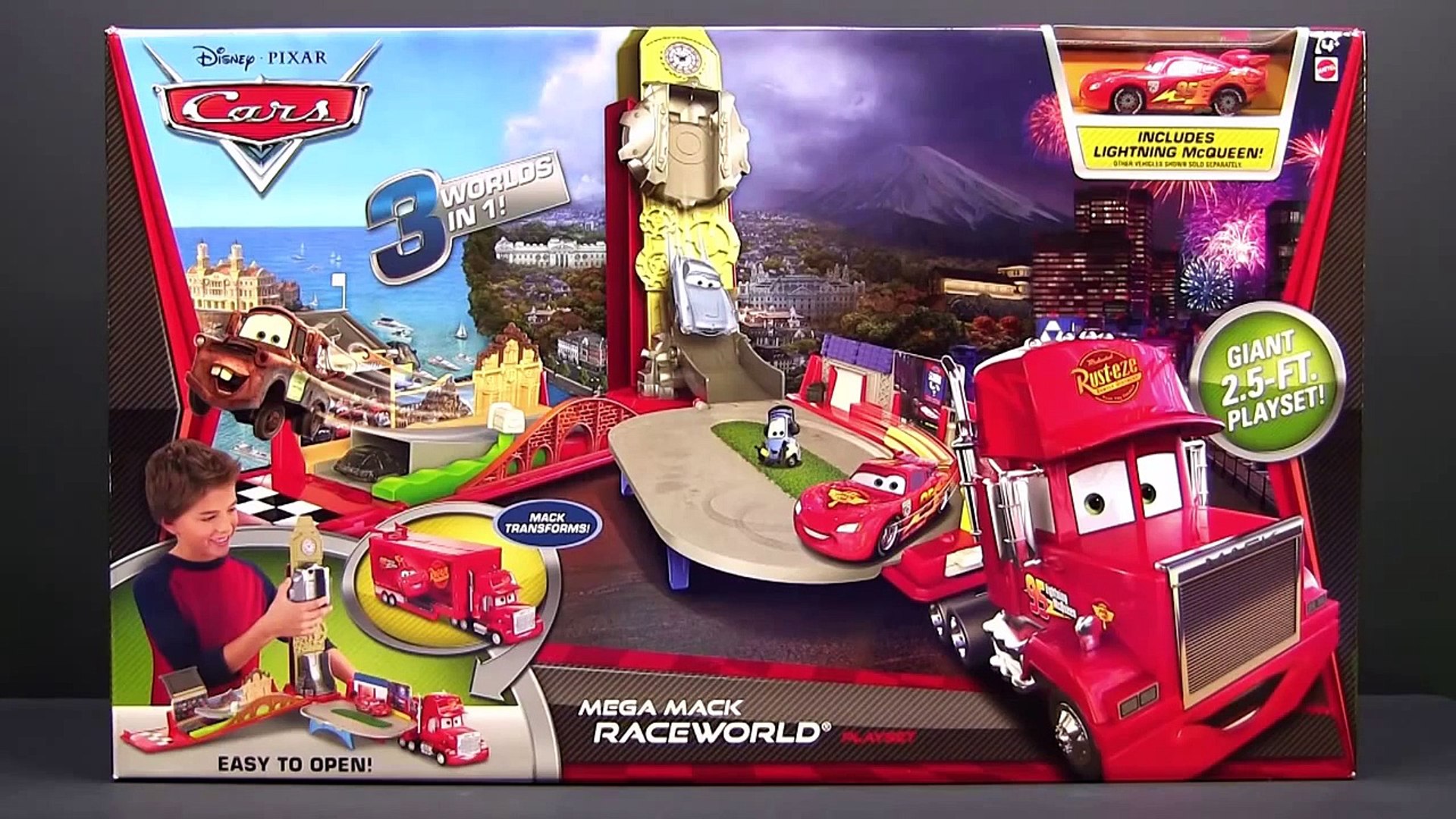 disney cars transforming mega mack