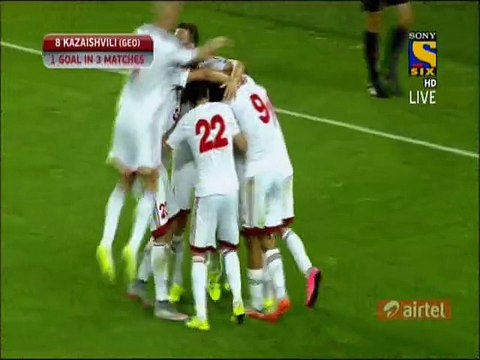 1-0 Valeri Kazaishvili Great Goal (HD) _ Georgia Vs. Scotland _ EC Qualification Europe 03.09.2015