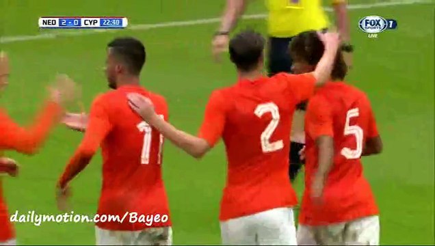 Goal Janssen - Netherlands 2-0 Cyprus - 04-09-2015 Euro U21 - Qualification