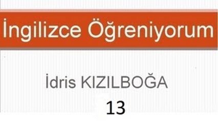 İngilizce Öğreniyorum[13]- Let's