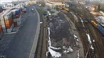 Coal Train Derails - Czech Republic
