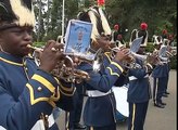 PRESIDENT OBAMA VISITS STATE HOUSE KENYA, INSPECTS GUARD OF HONOUR AND RECEIVES A 21-GUN SALUTE