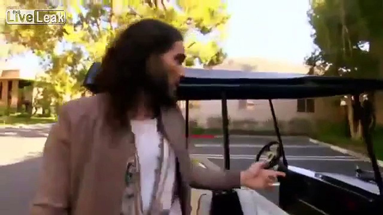 Russell Brand Kisses Reporter and Tries To Undo Her Bra