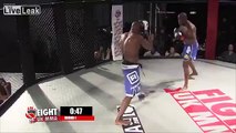 Fighter Wonâ€™t Stop Beating Opponent Until Ref Takes Him Down