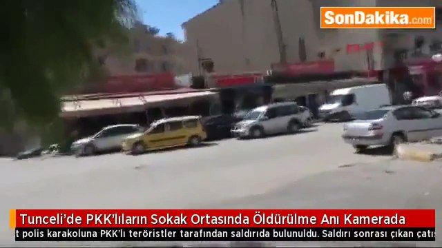 Tunceli’de PKK’lıların Sokak Ortasında Öldürülme Anı Kamerada