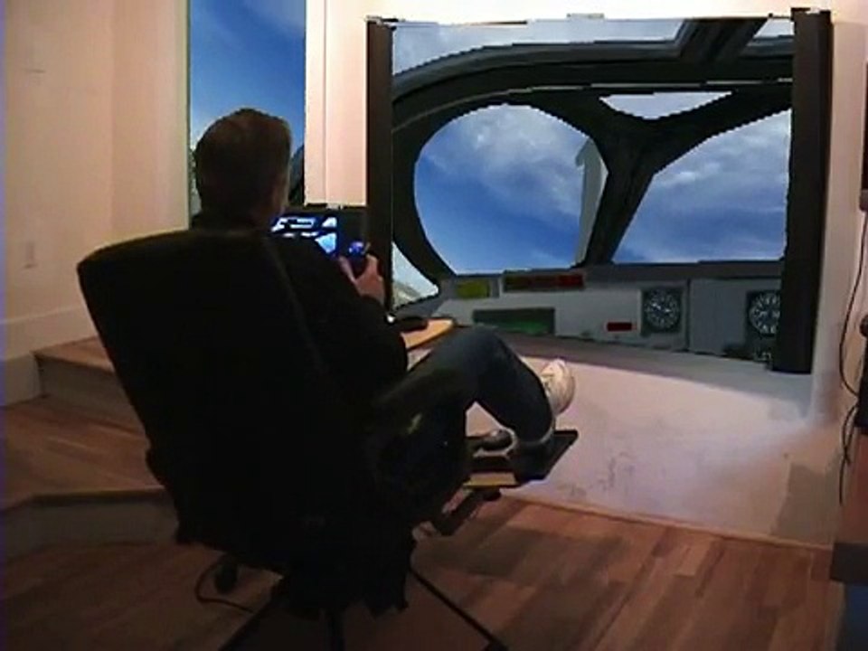FSX Home Flight Full Motion Simulator X  FSX Pilot Gaming Chair 2010