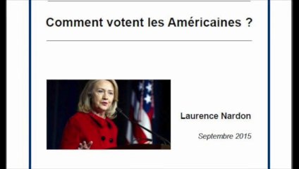 "Le vote des femmes américaines" - Laurence Nardon
