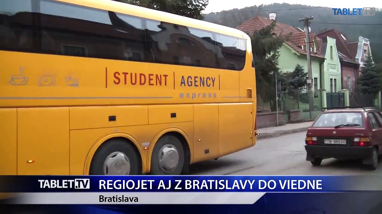REGIOJET AJ Z BRATISLAVY DO VIEDNE