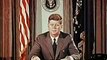 February 1962 - President John F. Kennedy greets John Glenn (Color Footage)