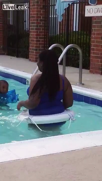 Somebody in the pool is stuck