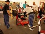 Guy at a local gym pushing up 600lbs