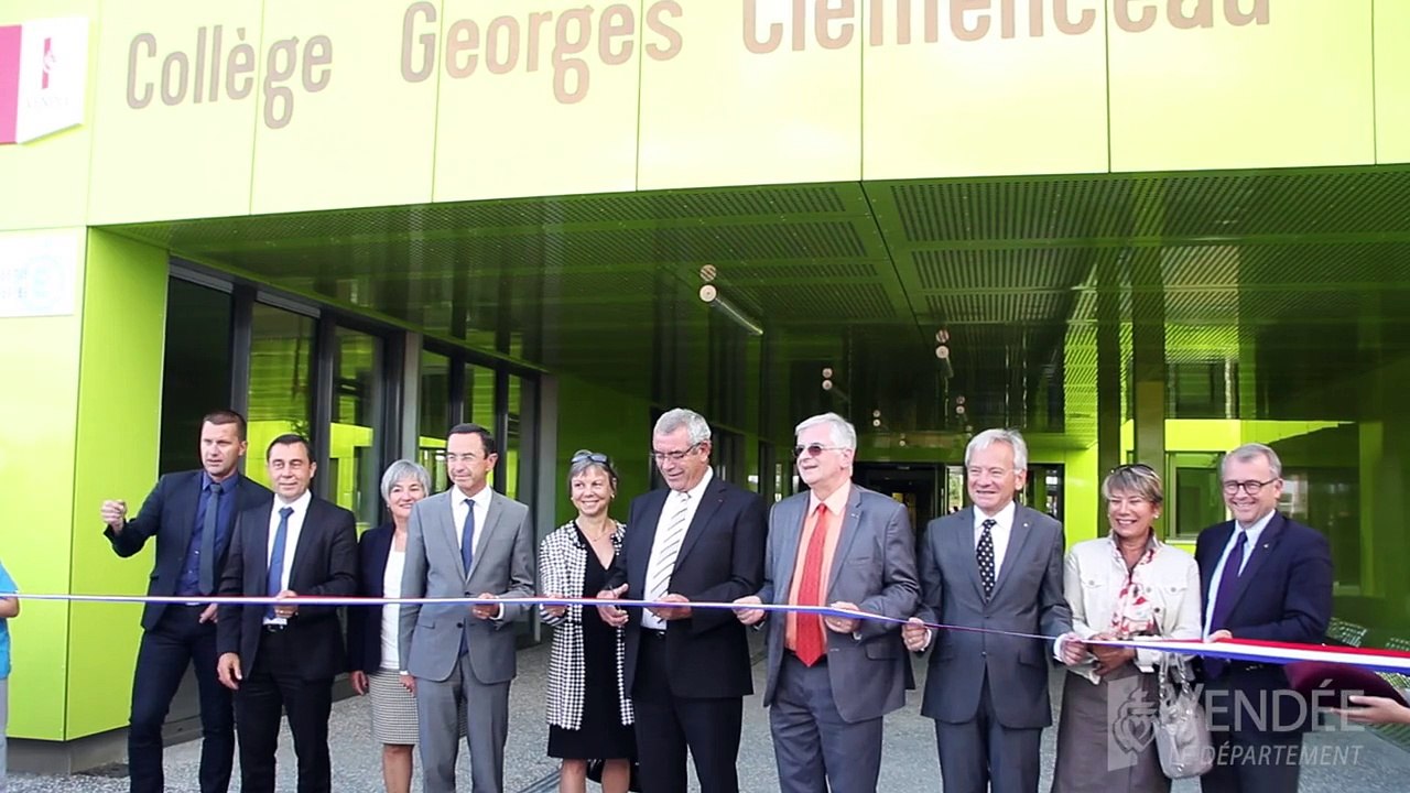 Inauguration collège Clemenceau des Essarts