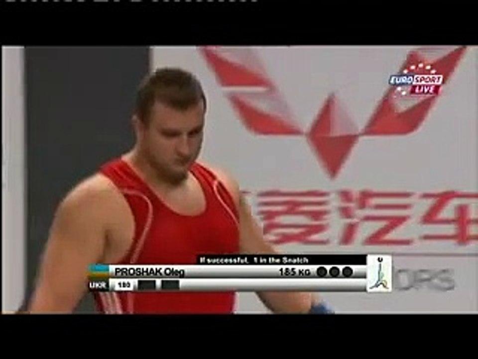 2011 Paris World Weightlifting Championships +105 Kg Snatch.avi