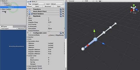 Unity3D - Physics Test 01 (Configurable Joint)