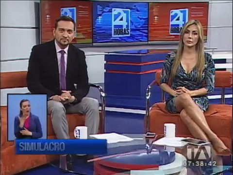 Se realizó simulacro en el Hospital de Latacunga ante una posible erupción del Cotopaxi