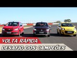 VW GOL x FIAT PALIO x CHEVROLET ONIX - VOLTA RÁPIDA COM RUBENS BARRICHELLO #45 |ACELERADOS