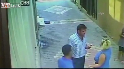woman stab to her husband caught on cctv