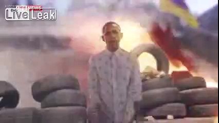 Download Video: Ukrainian prank: Obama dancing on the Maidan! :)