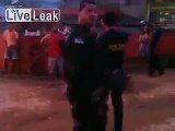 Guy KTFO by Brazilian On-Duty(!) Cops, For Disturbing Them, While They Were Arresting a Local