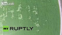Mexico: Check out these UFO-style crop patterns by DRONE