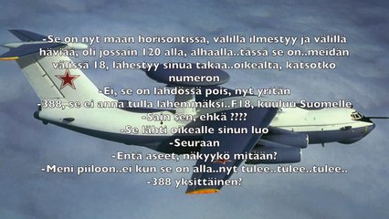 Russian Air Force Su-27 pilots radio conversation when Finnish Air Force F-18 comes to identify their planes