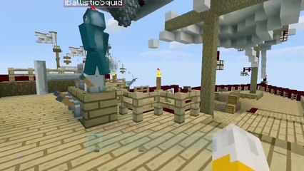 Minecraft Xbox - Air Ship Battle Royal - Squid & Stampy Vs Choo Choo & Chache stampylonghead