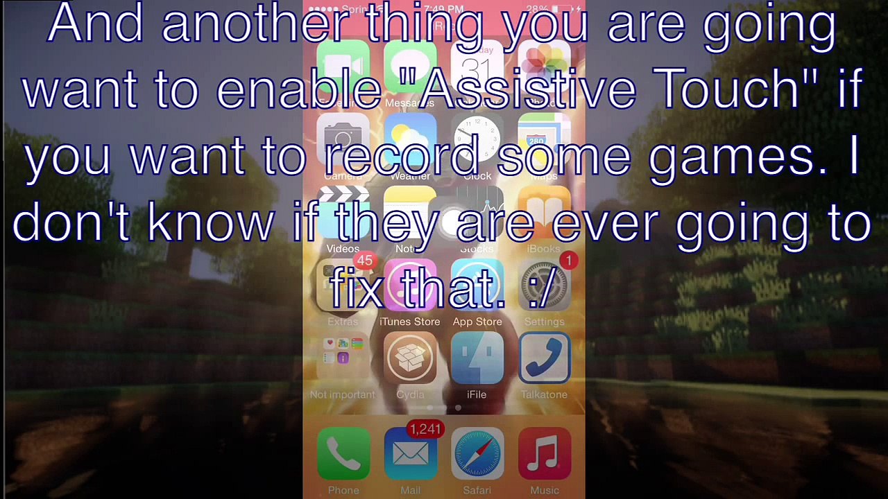 How to record Minecraft: Pocket Edition iOS 8.2 or above! No Jailbreak or PC!