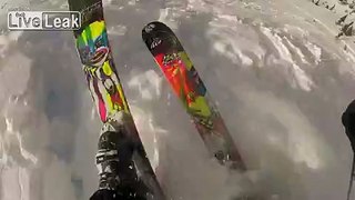 Skier Triggers Avalanche