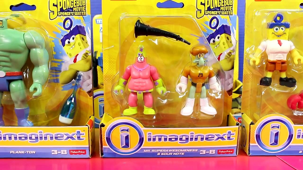 Imaginext Spongebob Squarepants Sponge Out Of Water Plank-Ton Patrick Shark Boat