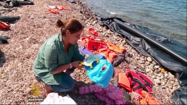 Tension rises on Greek island overwhelmed by refugees