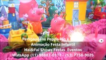 Personagens Vivos com Peppa Pig e George Festa Infantil São paulo Abc