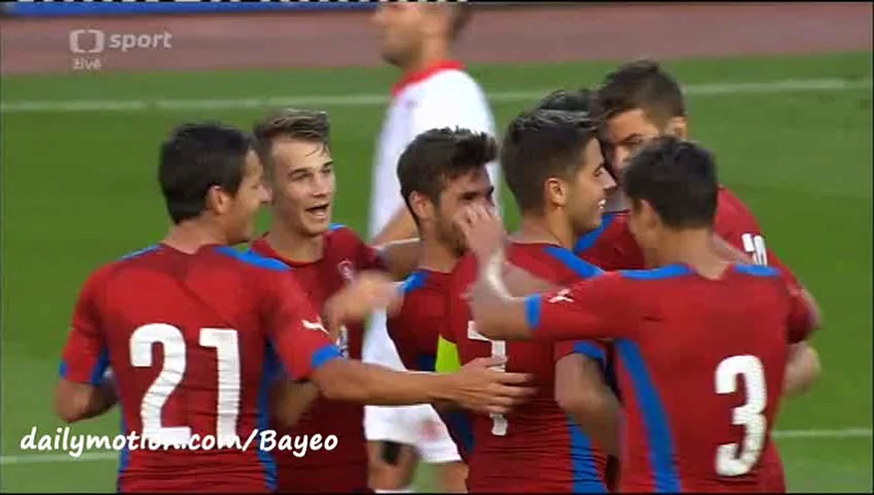 Goal Hruby - Czech Republic 4-1 Malta - 04-09-2015 Euro U21 - Qualification