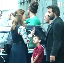 Flavio sul Set della Fiction "La classe degli asini"