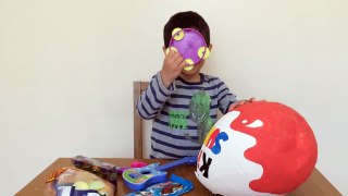 Super Giant Kinder Surprise Egg Peppa Pig and Mickey Mouse Clubhouse Toys Opening Unboxing