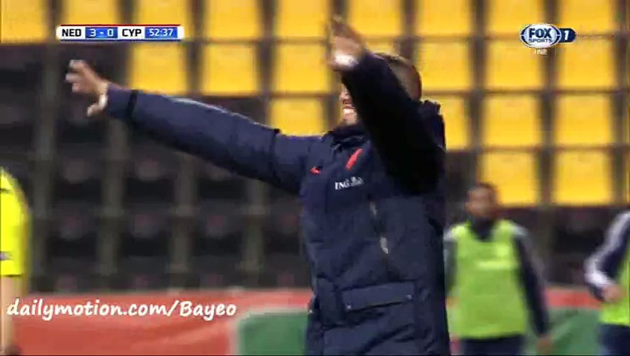 Goal Bazoer - Netherlands  3-0 Cyprus - 04-09-2015 Euro U21 - Qualification