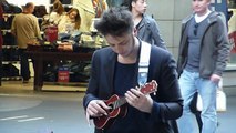 Fantastic Guitar Player Tom Ward busking in Pitt Street Mall