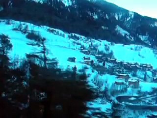 A train journey in Switzerland - Fiesch to Morel  in Wallis Canton