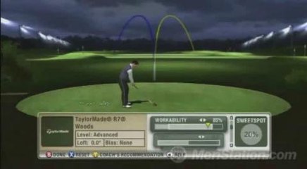 Tiger Woods 09, ajuste de palos