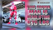 US Sport News - Dude in Power Rangers suit deadlifts 675 pounds